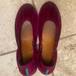 Limited Edition Velvet Tyrian Tieks Flats